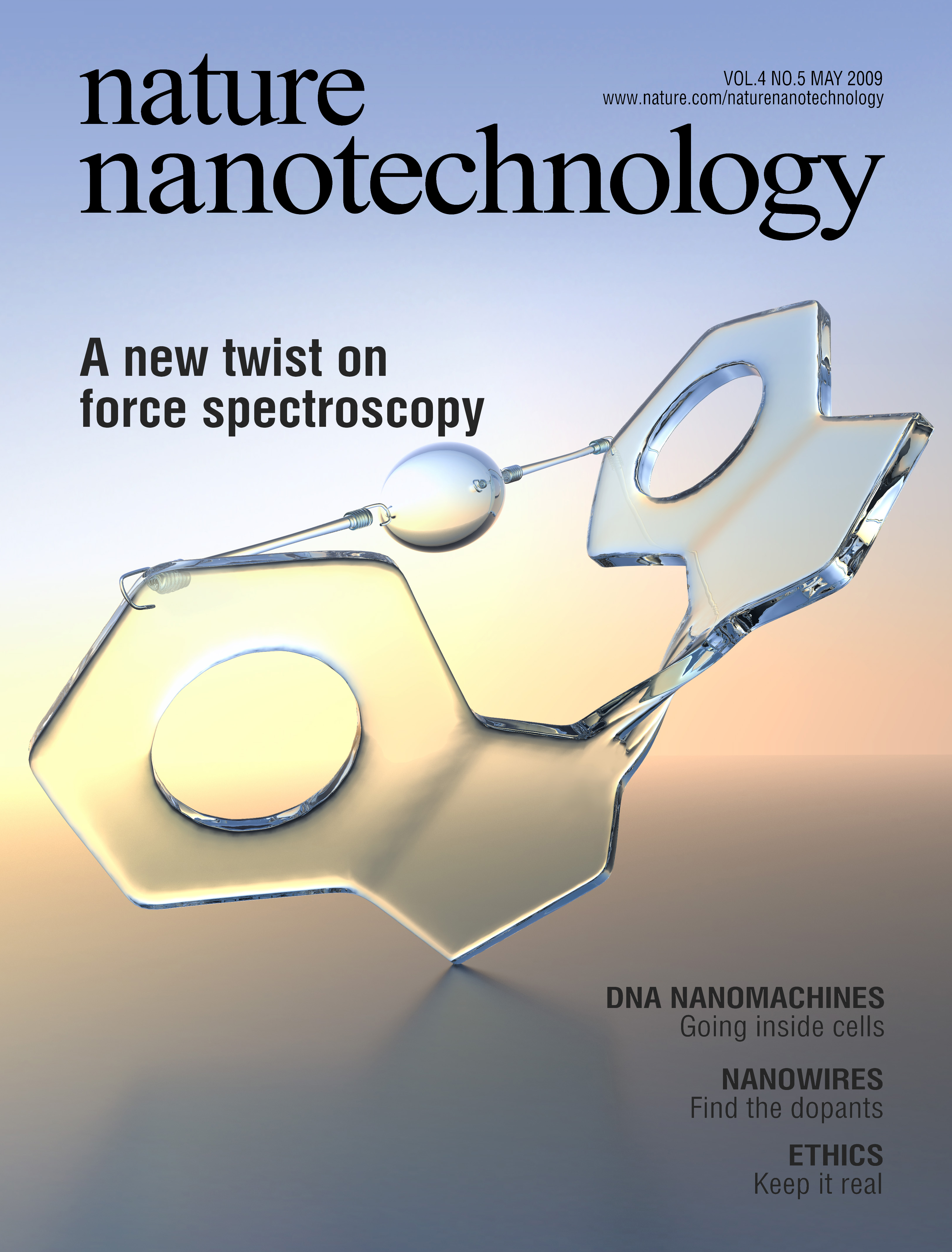 Nature Nanotechnology May 2009 Cover