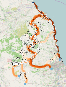 B-lines priorities for Northumberland, by Buglife