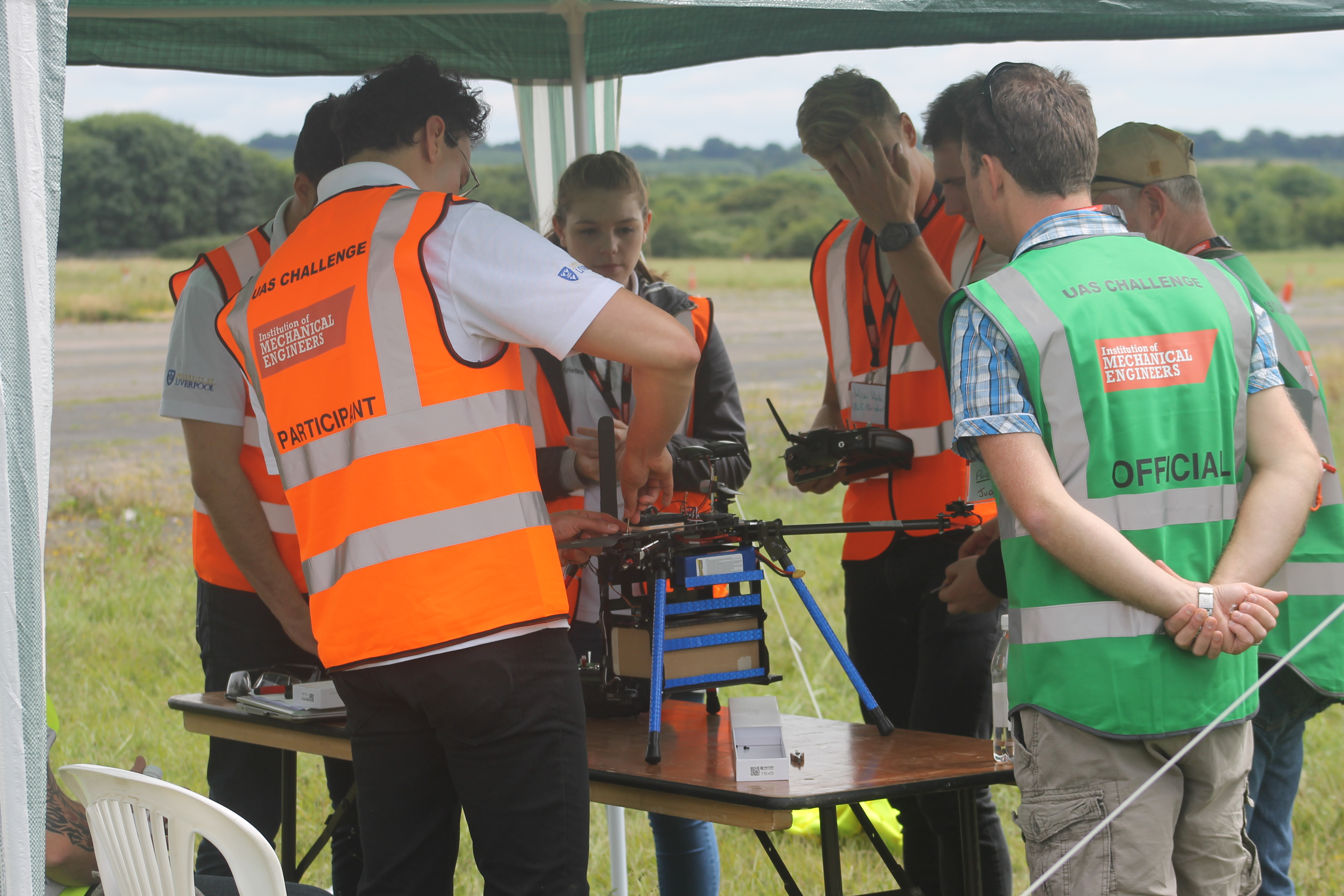 Year 4 Capstone students in final preparations for their entry to the IMechE UAS Design Challenge