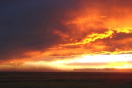 Sand storm over the Skeidarasandur