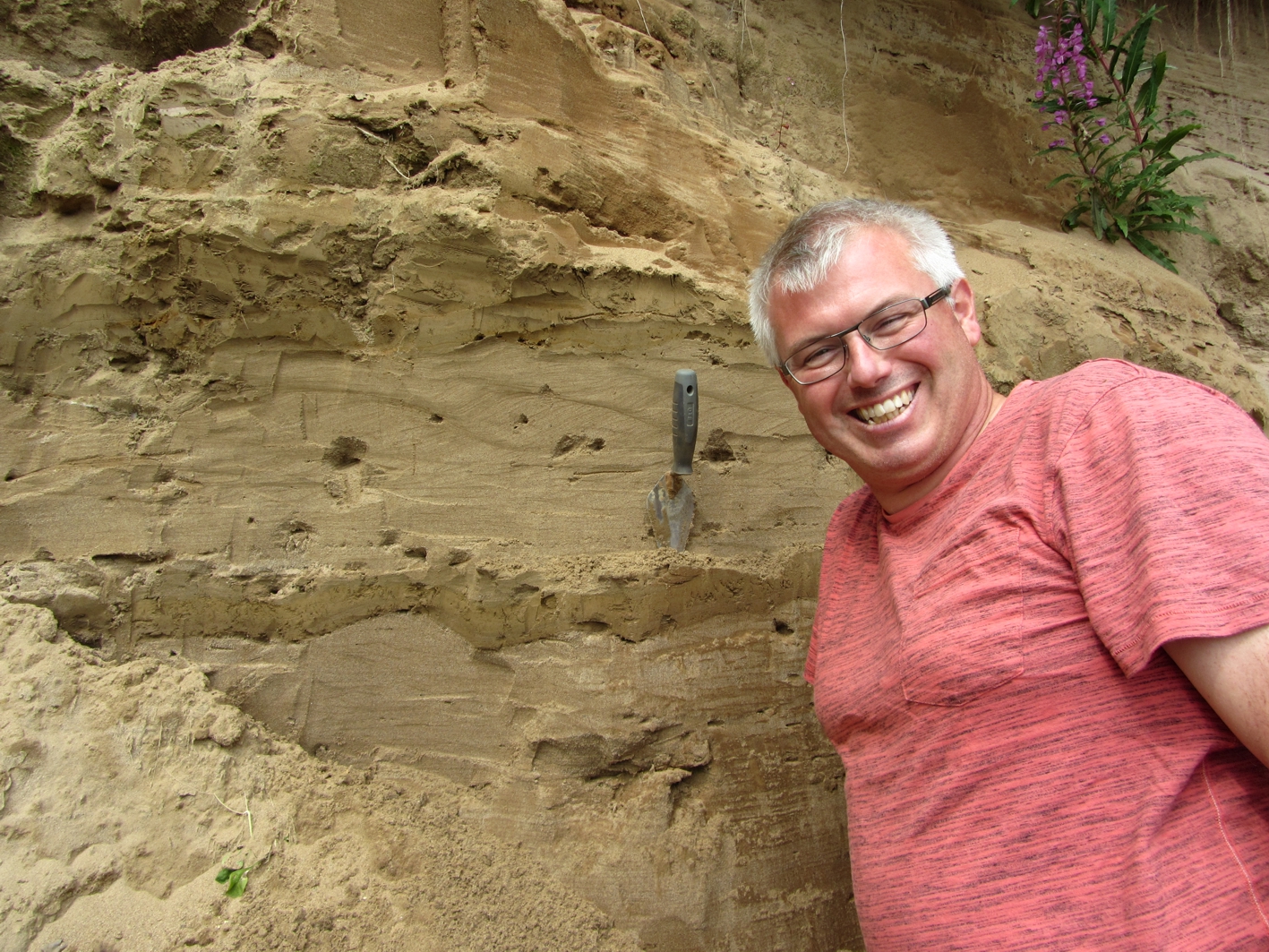 Rippled outwash sands on the Llyn Peninsula