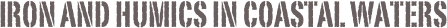 Iron and humics in coastal waters