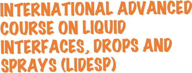 International Advanced Course on Liquid Interfaces, Drops and Sprays (LIDESP) 