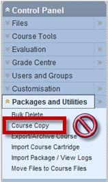 No Course Copy Image